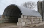 38'Wx80'Lx19'H wall mount quonset building
